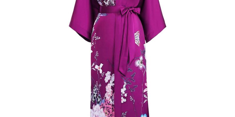 Silk kimono robes